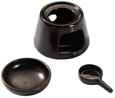VIVIWI Grande Capacità Ceramica Bruciatori di Olio Essenziale Tealight Holder Cucchiaio Aromaterapie Diffusore Stufa Set per Decorazioni Per La Casa