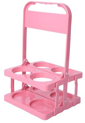 Cesta de cerveza portátil para 4 botellas con función de plegado rápido, ideal para picnics, camping y reuniones familiares, ahorra espacio, estante plegable para vinos