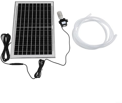 Pompe à eau solaire 10 W avec filtre 2,5 m Hauteur de levage Système de circulation submersible pour bassin à poissons Aquarium Réservoir d'eau Fontaine de jardin extérieur avec tuyau transparent de 2