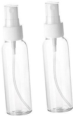 Gatuida Botellas De Spray Portátiles Rellenable 20 Piezas 60 Ml Mini Tamaño Plástico Para Viajes y Bebés Pulverización Fina