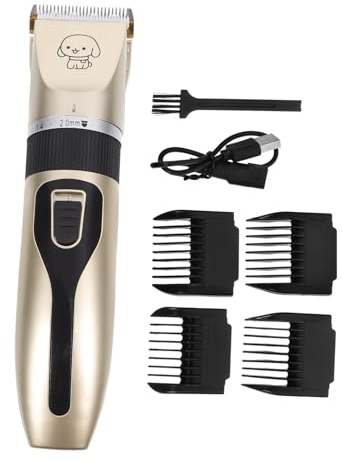 Hundeschermaschine Elektrischer Haarschneider für Hunde Gold