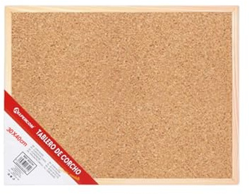 Weida | Tablero de Corcho Natural con Marco de Madera | Ultra Resistente | Ideal para Pared, Oficina o Casa | Tablero de corcho para notas, fotos y dibujos | Fácil de Instalar (60cm.90cm, Centímetros)