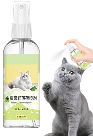 Spray d' à chat pour chats d'intérieur – Soulage le stress | 60 ml pour chats, brume naturelle pour ravive les et les griffoirs, l'exercice