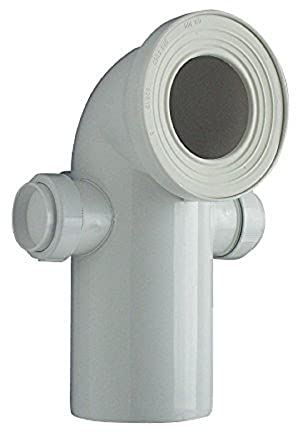 Cornat CKABAS9000 WC-Ablaufbogen, 90° mit 2 Stutzen, 50 mm