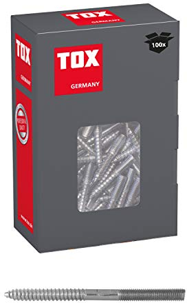 TOX Stockschraube Boltix verzinkt, M8 x 80 mm, 100 Stück, 09510153