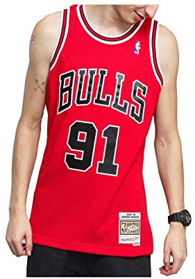Mitchell & Ness NBA Swingman Road Jersey Chicago Bulls 97-98, Dennis Rodman