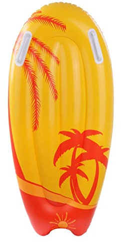 Jilong Planche de Natation Unisexe pour Enfant Orange Wave Wakeboard 95 x 45 x 15 cm
