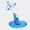 Wiltec Pulitore automatico per piscine incl.12 tubi Aspiratore per pulizia fondo piscina
