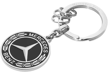 Mercedes-Benz Collection Schlüsselanhänger Untertürkheim | schwarz/silberfarben | Edelstahl | Edelstahl