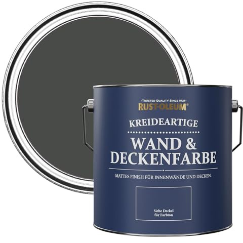 Rust-Oleum Black Matt Emulsion Wall Paint - After Dinner 2.5L