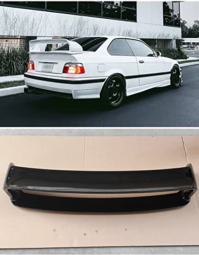 Auto ABS Heckspoiler für BMW E36 M3 GT Sedan Coupe,HeckflüGel Heckspoiler Auto-Spoiler Kofferraumspoiler Umbauzubehör,A/Black