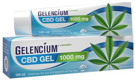Gelencium Cannabis CBD Gel – 1.000 mg CBD – Menthol & Minze – 100 ml | Mit Aloe Vera · Kühlendes Gel für Muskeln & Gelenke · Swiss Made · 100 ml