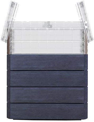 Garantia Ergo Quadro TurboPlus M 85 Hochbeet Wood - Blumentopf, Hochbeete für Garten, Pflanzkübel Groß Außen, Blumenkasten, Blumentopf Hoch, Blumenkübel, Frühbeet