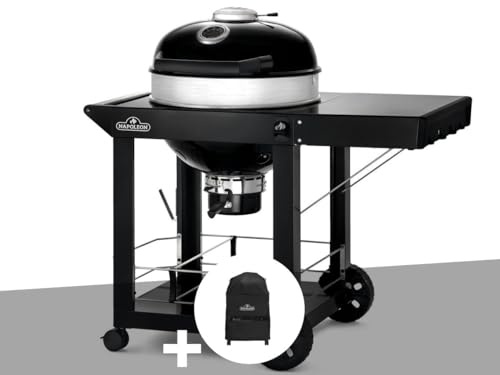 Barbecue à charbon Napoleon Kettle Pro 57 cm sur chariot + Housse pour barbecue à charbon Kettle PRO 57cm sur chariot - Napoleon