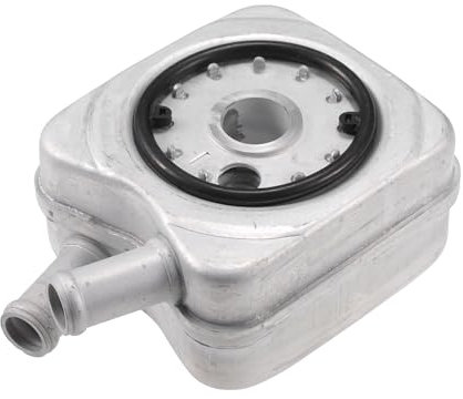 Partuto Raffreddatore Olio Motore No.068117021BX - Raffreddatore Olio Trasmissione - per A4 1996-1999 Lega di Alluminio Tono Argento - 1 Pezzo