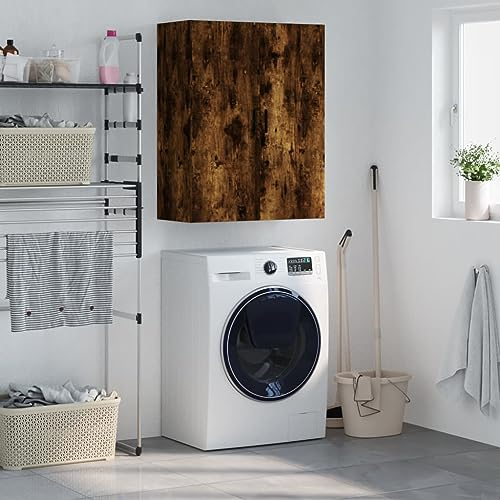 CFODOJ Möbelstück-Hängeschrank Räuchereiche 69,5x34x90 cm