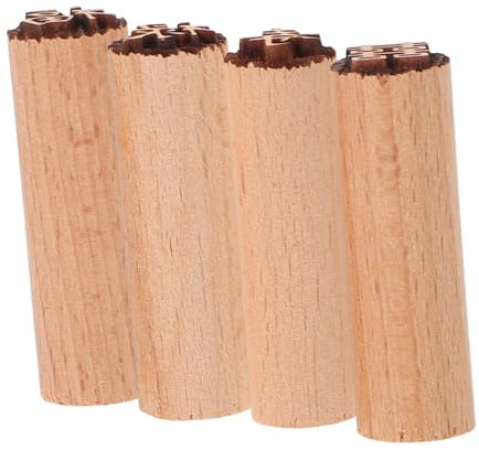 KONTONTY 4pcs Wooden Moon Cake Seal Craft Stamper Baking Supplies Practical Stamper for Pastry Baking for Moon Cakes Stamp and Cookie Stamp