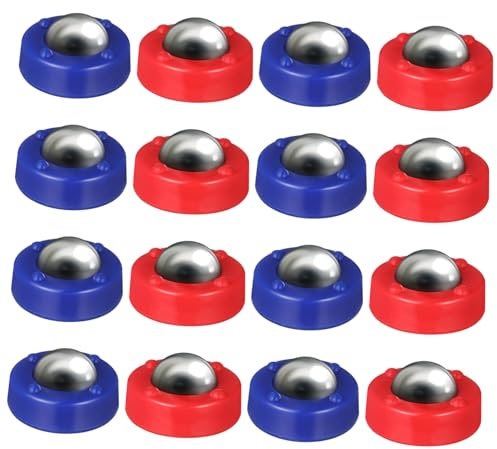 KICHOUSE 16stücke Tischfußballrollen Brettspiel-rollperlen Tischspiel-Pucks Tischfamilienspiel Shuffleboard-zubehör Rollbällespielzeug Rollperlenspielzeug Tischrollenset Pucks Für Tischspie
