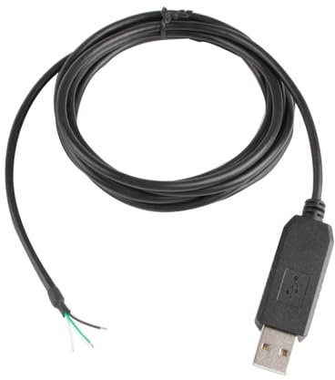 ROBAUN Cable adaptador de interfaz serie RS232, extremo de Cable USB PL2303GT a 3 pines, Compatible con USB-RS232-WE