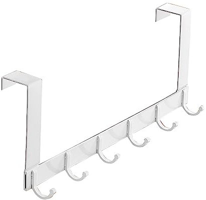 HDOYTXXM Über Der Tür Handtuchhaken Garderobe 5/6 Haken Rack Aluminium Türhänger Haken Für Mantel Hemd