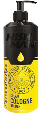 Nishman Fenerbahce Golden After Shave Cream Cologne 200 ml - Original lizenziert, Relaxing Cream Cologne für Herren