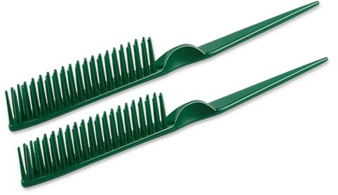 3 rader hårkam för naturlig utredning hår styling borste nylon borst obraider retad kam råtta svans för kvinnor män grön
