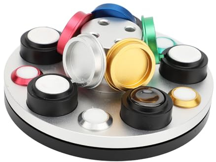 Focket Plats d'huile de Montée, Gileur de Montre en Métal à 5 Trous avec Couvercle Résistant à la Poussière pour la Réparation de Montres Professionnelles et Usage à Domicile