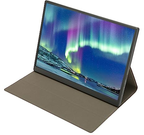 AKLOSIPY 10.5” Portable FHD IPS 1920x1280 with PU Leather Case for Laptop, Gaming, PC, and More
