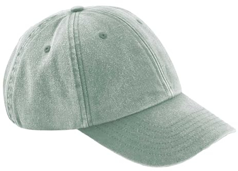 Beechfield Junior lågprofil vintage keps – vintage salviagrön
