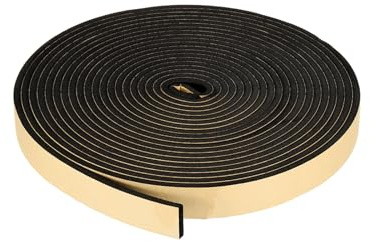 PATIKIL Foam Insulation Tape for Door 35mm W x 6mm T x 10m L Black | Self Adhesive,Weather Stripping Door Seal Strip,for Window Air Conditioning