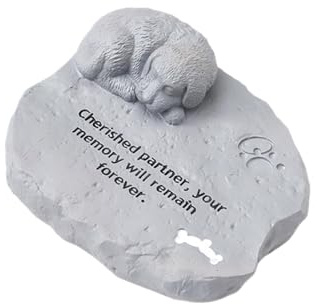 Guangcailun Pietre Commemorative per Animali Domestici, Pietre da Giardino Impermeabili per aiuole Esterne, portici, Cani