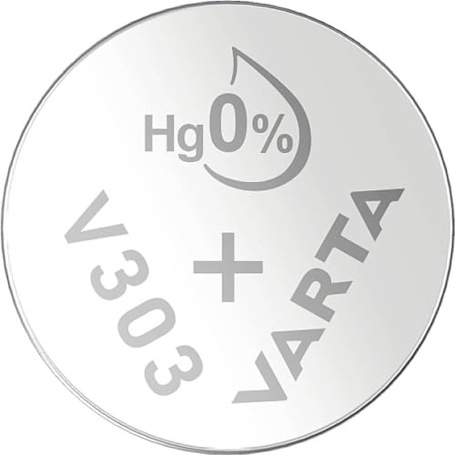 VARTA Batterien V303/SR44 Knopfzelle, 1 Stück, Silver Coin, 1,55V, für elektronische Kleingeräte - Uhren, Autoschlüssel, Fernbedienungen, Waagen