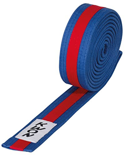 Budogürtel Judo mehrfarbig, versch. Längen (rot/schwarz/rot, 200)