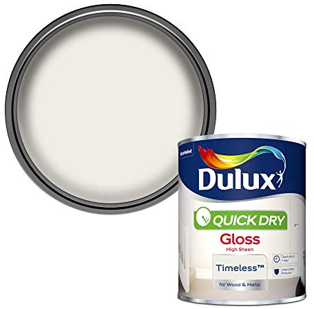 Dulux Quick Dry Gloss Paint For Wood And Metal - Timeless 750 ml