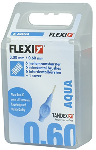 Tandex Flexi Interdentalbürsten 6 Stk. blau 0.60 mm, 3er Vorteilspack (3 x 6 Stück)