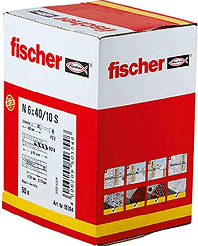 Fischer 50354 Nageldübel N 6 x 40/10 S (50)