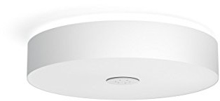 Philips Connected Luminaires Fair - Plafón conectado, LED integrado, controlable vía App, incluye interruptor Switch, elige entre luz cálida o fría regulable, color blanco