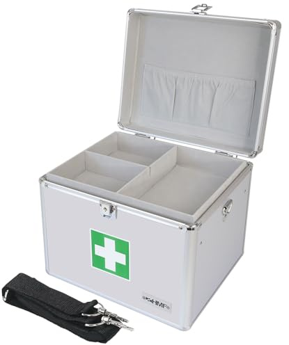 HMF 14702-09 Boîte Premiers Soins Vide, Boîte multi-usage à pharmacie, 30 x 25 x 25 cm