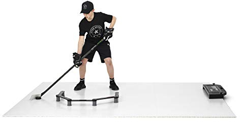 Better Hockey Extreme Super Skills Kit - Awesome Training Aid for Shooting, Passing, Puck Control and One Timers - Premium Tiles with Puck Rebounder - Versatile Stickhandling Trainer