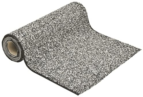 vidaXL Steinfolie Böschungsmatte Teichvlies Ufermatte Ufer Teichfolie Teich Folie für Teichrand Bachlauf Grau 1000x40cm PP-Vlies Klebstoff