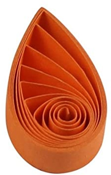 ODETOJOY 120 tiras de papel de 5 mm de 5 mm para manualidades, tiras de papel de un solo color (naranja)