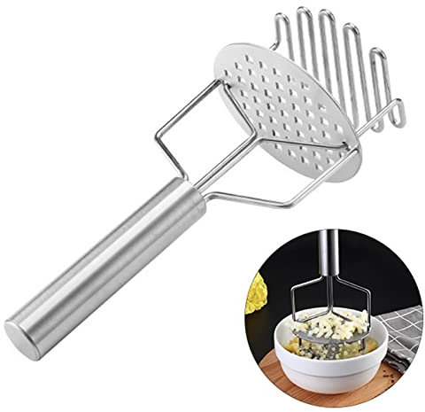 Manuale Patate Schiacciapatate Potato Ricer in Acciaio Inox Manuale Schiaccia Patate in Acciaio Inox Professionale Utensili da Cucina Perfetto per Fare Purè di Patate, Purea di Zucca, Verdure, Fagioli