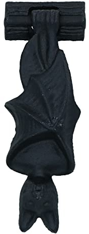 Fledermaus-Türklopfer, Glockenring, Gusseisen, Gartenhaus, Haus, Gusseisen, Gothic Shop