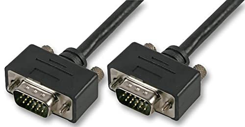 RARAION - Câble de moniteur VGA mâle vers mâle à profil bas, 2 m, noir