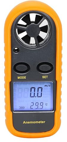 2-in-1 Hand-Anemometer Messung Klimaanlage Outdoor Windgeschwindigkeit Temperatur Volumen Tester Meter