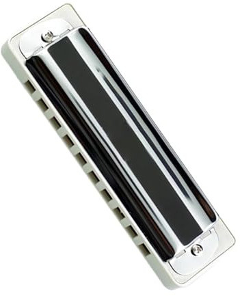 Weiße 10 Löcher Harfe Diatonische Mundharmonika #F/G/Ab/A/Bb/B/C/Db/D/Eb Tonart Mundharmonika Musikinstrument Für Anfänger mundharmonika anfänger (Color : E)