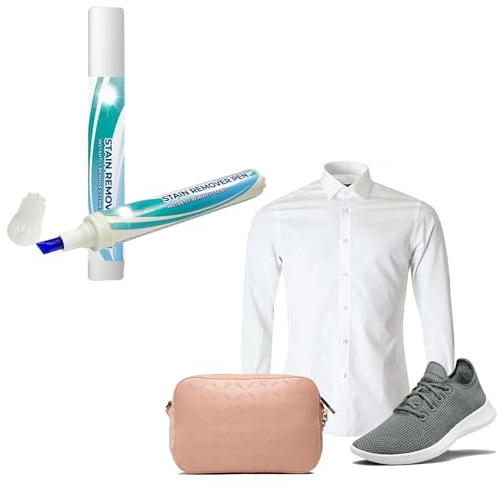 Swirl Stain Remover Pen from Clothes fabric, 350+ Household Stains Trainers, Handbags school shirt Wine, Coffee, Food Spills, Sneakers travel pocket size Quick Drying, Non-Toxic, Bleach-Free 1PC