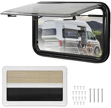 Ersatz-Fensterklappe für Wohnmobil, Wohnwagen, Wohnmobil, Van, Scharnier, ausziehbar, 600 x 350 mm