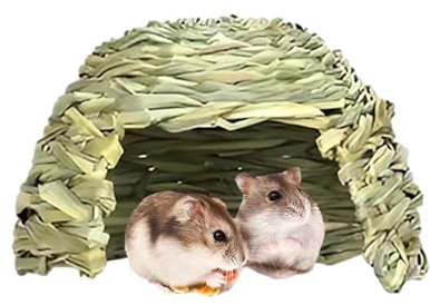 Grashaus Kaninchen Kaninchenversteck Bett Meerschweinchen Versteck Klappbett Kaninchen Kleintierversteck Heubett Spielhaus Chinchilla Versteckbett Hamster Lebensraum Dekoration Kaninchen Heubett Meers