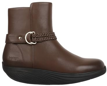 MBT Uki Boot botas de Mujer de vestir. Botas de Nappa para Caminar Anatómicas y Cómodas. Calzado Fisiológico Confort y Estabilidad con Suela balancín. Botas Casual con cordones.